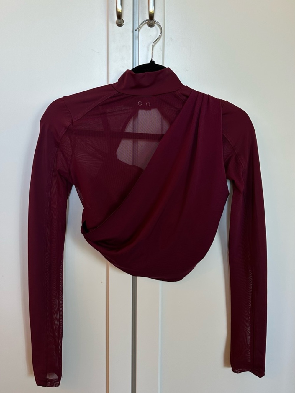 Women’s Burgundy Draped Contemporary Costume